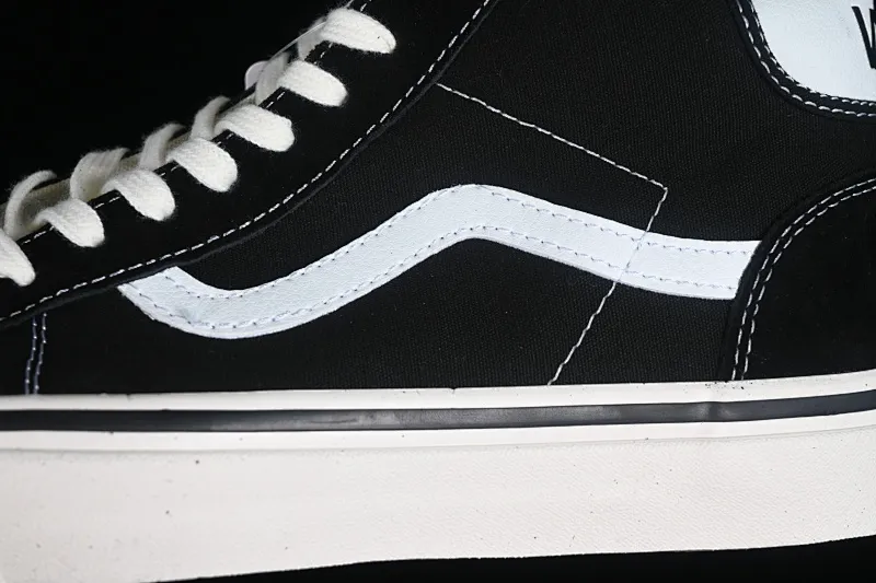 All categories Vans Vans series Vans Mid Vans China Vans Style 37 Anaheim black and white mid-top casual sneakers VN0A3MUOQF6